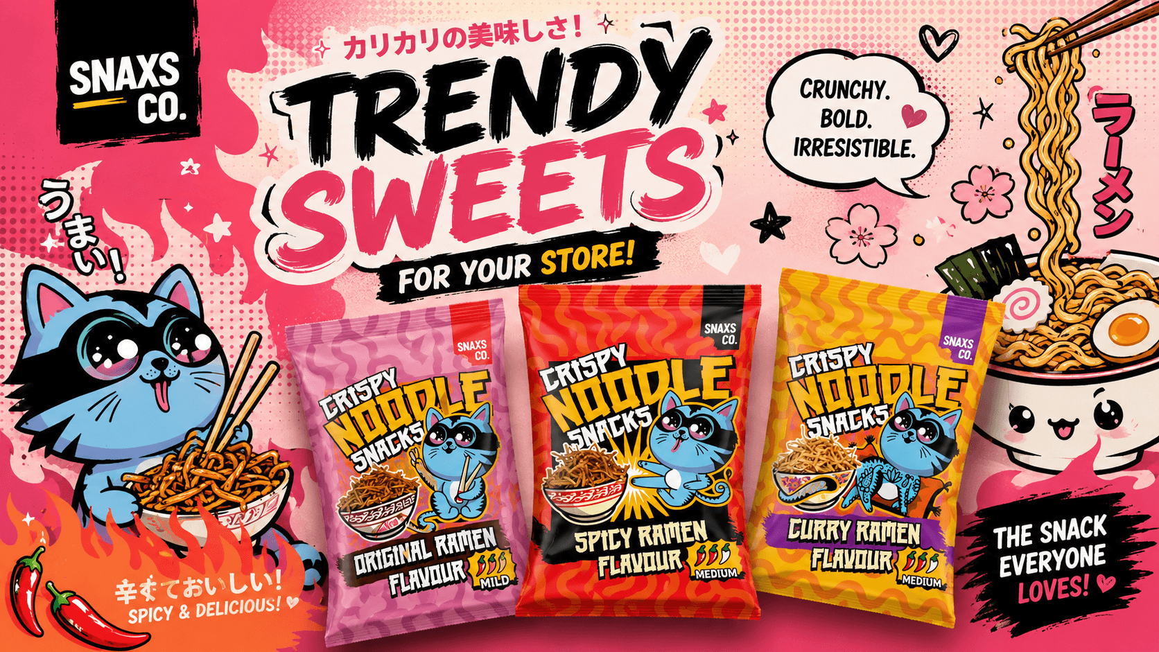 Snaxs Co. – Trendy Sweets für Ihr Sortiment